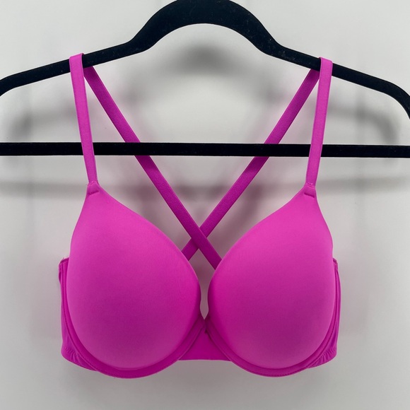 Victoria’s Secret PINK Wear Everywhere Push-Up Bra Pink 34D - Picture 2 of 7